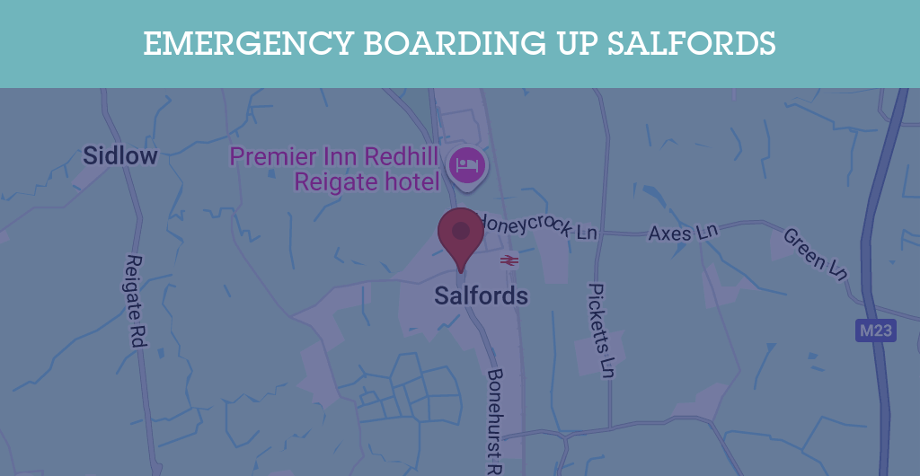 Emergency Boarding Up Services in Salfords - RH postcode
